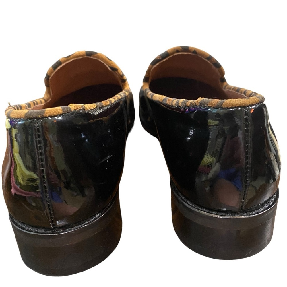 GIROTTI Italian Leather Custom Made Slip On Loafer Suede Leopard Tassel Classic - Picture 11 of 16